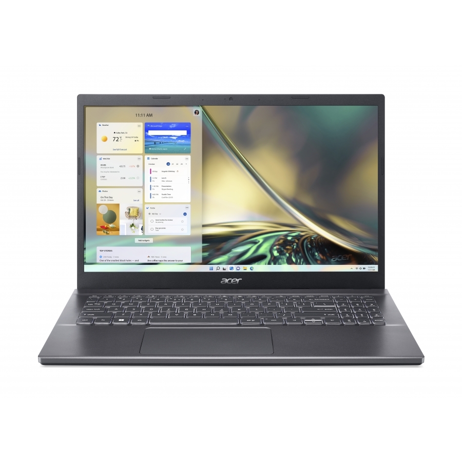 Laptop acer aspire 5 a515-57-72fp, core i7-12650h, 16gb, 512gb, 15.6 pulgdas fhd, win 11 pro, gris acero 1 año garantia seguro contra robo