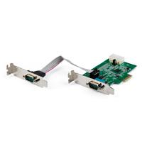 Tarjeta pci express serial rs232 de 2 puertos - tarjeta adaptadora serial pcie rs232 db9 uart 16950 - perfil bajo - win/linux - startech.com mod. pex2s953lp