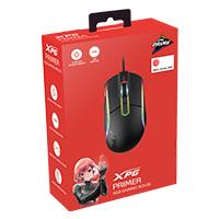 Mouse xpg primer switch omron optico pmw 3360 12000 dpi 50g 250 ips rgb alambrico usb tipo a gamer (primer-bkcww)