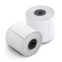 Paquete rollo papel termico ghia 80x70 mm /10 piezas /para impresoras de 80mm // reaccion negro