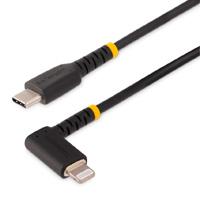 Cable 1m usb c  acodado en ángulo recto - pd 60w - 3a - cable usb-c de carga rapida - de alta resistencia - usb 2.0 tipo c - startech.com mod. r2ccr-1m-usb-cable