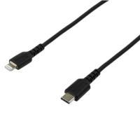 Cable de carga de 2m usb-c a lightning - color negro - cable usb de carga y alta resistencia - certificado mfi apple - startech.com mod. rusbcltmm2mb