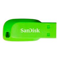 Memoria sandisk 16gb usb 2.0 cruzer blade z50 electric green sdcz50c-016g-b35ge