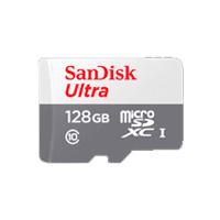 Memoria sandisk micro sdxc 128gb ultra 100mb/s clase 10 c/adaptador sdsqunr-128g-gn3ma