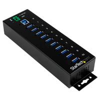 Hub concentrador industrial usb 3.0 de 10 puertos - hub con proteccion de descargas - startech.com mod. st1030usbm