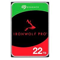 Disco duro interno seagate ironwolf pro 22tb 3.5 escritorio sata3 6gb/s 512mb 7200rpm 24x7 hot-plug nas sin limite de bahias