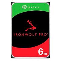 Disco duro interno seagate ironwolf pro 6tb 3.5 escritorio sata3 6gb/s 256mb 7200rpm 24x7 hot-plug nas sin limite de bahias