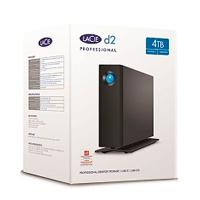 Disco duro externo lacie d2 professional 4tb 3.5 escritorio usb 3.1 tipo-c usb 3.0 negro win mac adapt de alimentacion