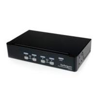 Switch conmutador kvm de 4 puertos con usb - 1 usuario local - 1u - startech.com mod. sv431usb