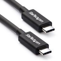 Cable thunderbolt de 2m - thunderbolt 3 usb-c (20gbps) - compatible con thunderbolt, displayport y usb - 4k a 60hz - hasta 100w - startech.com mod. tblt3mm2m