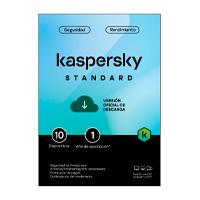 Esd kaspersky standard (anti-virus) / 10 dispositivos / 1 año