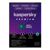 Esd kaspersky premium (total security) / 5 dispositivos / 3 cuentas kpm / 1 año