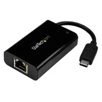 Adaptador de red usb c a ethernet gigabit con pd 2.0 - adaptador de red nic 1gb lan rj45 usb tipo c usb 3.1 con pd - startech.com mod. us1gc30pd