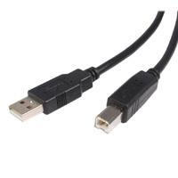 Cable usb de 1.8m para impresora - usb 2.0 certificado - 1x usb-a macho - 1x usb-b macho - negro - startech.com mod. usb2hab6