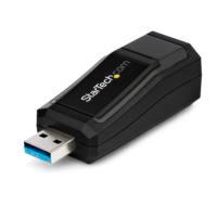 Adaptador tarjeta de red externa nic usb 3.0 a 1gbps gigabit ethernet 1 puerto - 1x rj45 hembra - 1x usba - sin dongle - startech.com mod. usb31000nds