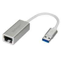 Adaptador tarjeta de red externa - ethernet gigabit externo usb 3.0 - plateado - ideal para macbook, chromebook o tablet - startech.com mod. usb31000sa