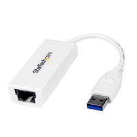 Adaptador tarjeta de red externa nic usb 3.0 a 1gbps gigabit ethernet 1 puerto - 1x rj45 hembra - 1x usba - blanco - startech.com mod. usb31000sw