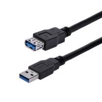 Cable de 1m de extension alargador pasivo usb 3.0 superspeed - macho a hembra usb a - extensor - negro - startech.com mod. usb3sext1mbk