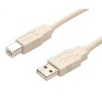 Cable de 3m usb 2.0 beige - usb tipo-a macho a usb-b macho para impresora - startech.com mod. usbfab_10