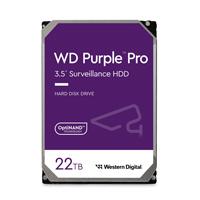 Disco duro interno wd purple pro 22tb 3.5 escritorio sata3 6gb/s 512mb 7200rpm 24x7 ia dvr nvr 1-16 bahias 1-64 camaras wd221purp