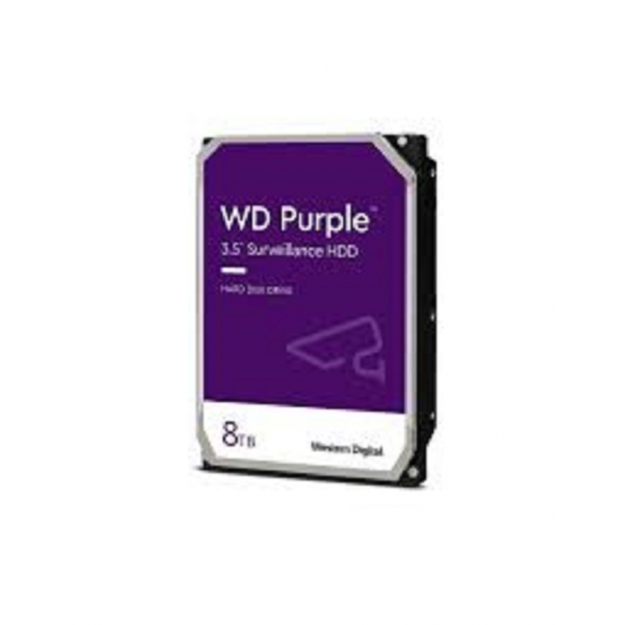 Disco duro interno wd purple 8tb 3.5 escritorio sata3 6gb/s 256mb 24x7 dvr nvr 1-16 bahias 1-64 camara wd85purz