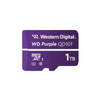 Memoria wd purple sc qd101 micro sdxc 1tb videovigilancia 24/7 clase 10 u1 lect 50mb/s esc 40mb/s wdd100t1p0c