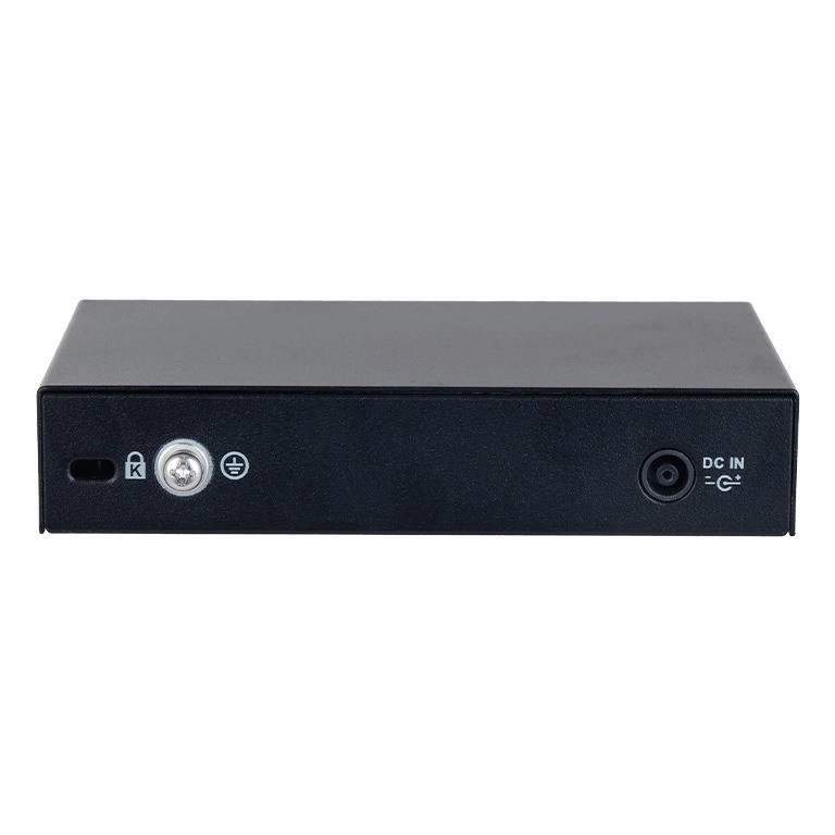 Dahua dh-cs4006-4et2et-60 - switch poe de 6 puertos administrable con 4 poe (10100 mbps) y 2 uplink (10100 mbps). total de 65 w poe, administración en la nube con dolynk care, carcasa metálica robusta, ideal para redes ip.