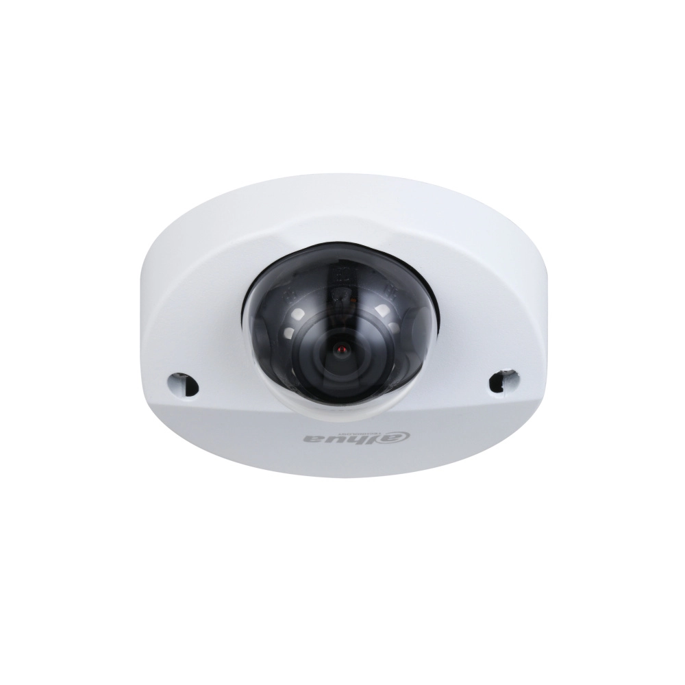 Dahua dh-hac-hdbw3200f-m - cámara móvil analógica, conexión m12 (tipo aviación), tipo domo, resolución 1080p, lente de 2.8mm, apertura de 106°, ir de 20 metros, grado de protección ip67, micrófono integrado, material metálico