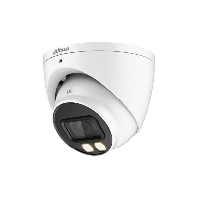 Dahua hac-hdw1809t-a-led - camara domo eyeball 4k full color 8 megapixeles lente de 2.8 mm 106 grados de apertura microfono integrado 40 metros de iluminación imagen a color 247 super adapt wdr de 120 db