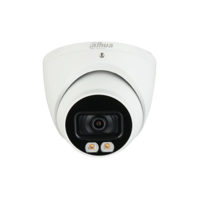 Dahua hac-hdw1809t-a-led - camara domo eyeball 4k full color 8 megapixeles lente de 2.8 mm 106 grados de apertura microfono integrado 40 metros de iluminación imagen a color 247 super adapt wdr de 120 db