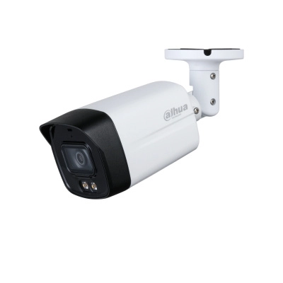 Dahua hac-hfw1200tlmn-il-a - cámara bullet de 2 megapíxeles iluminación dual inteligente + full color lente de 2.8 mm 102 grados de apertura 40 metros de ir y luz visible microfono integrado dwdr ip67soporta  cvicvbsahdtvi