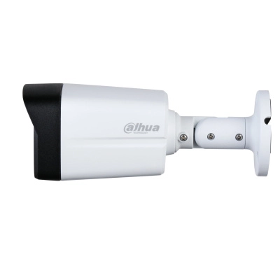 Dahua hac-hfw1200tlmn-il-a - cámara bullet de 2 megapíxeles iluminación dual inteligente + full color lente de 2.8 mm 102 grados de apertura 40 metros de ir y luz visible microfono integrado dwdr ip67soporta  cvicvbsahdtvi