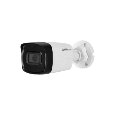 Camara dahua bullet 5 mp / microfono integrado / lente de 2.8mm / ir de 80 mts / ip67 / starlight / cvi / cvbs / ahd / tvi