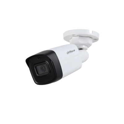 Camara dahua bullet 5 mp / microfono integrado / lente de 2.8mm / ir de 80 mts / ip67 / starlight / cvi / cvbs / ahd / tvi