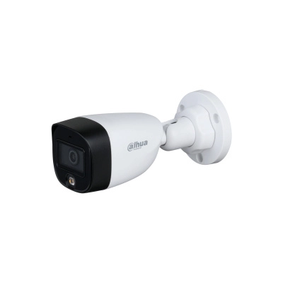 Dahua hac-hfw1509cn-a-led - cámara bullet full color de 5 mp con lente de 2.8 mm y apertura de 112°. incluye micrófono integrado, leds para visión nocturna hasta 20 metros, wdr de 120 db y tecnología starlight. resistente al agua ip67