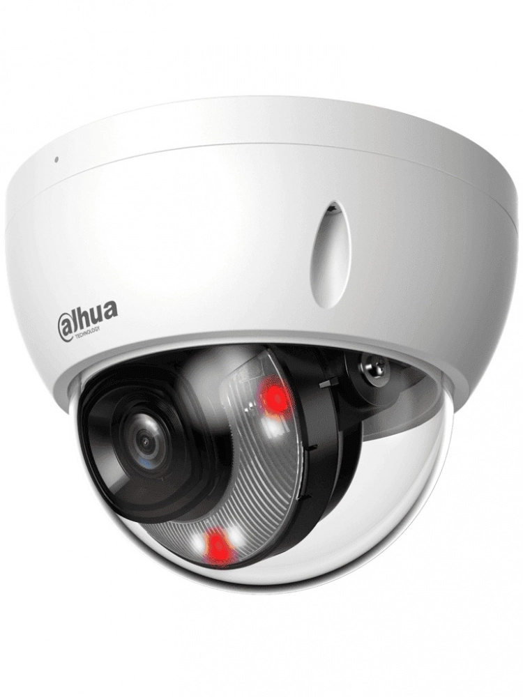 Cámara ip dahua ipc-hdbw2449e-s-il- camara ip domo antivandalica de 4 mp wizsense iluminadores duales inteligentes lente de 2.8mm 101 grados de aperturasmd plus
