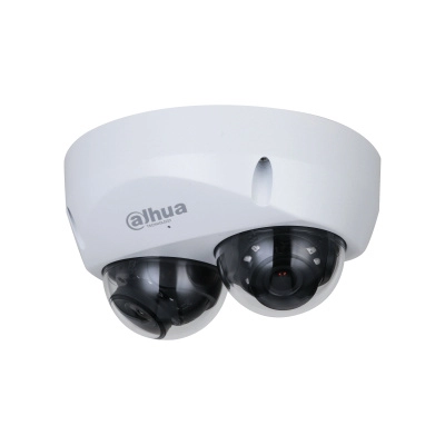 Dahua ipc-hdbw5441f-as-e2 cámara ip domo de 4 mp con lente de 2.8mm y ángulo de 95°, ideal para multivisión. ofrece ir de 30m, tecnología wizmind, detección facial, protección perimetral, starlight, poe, wdr, h.265+, ip67, ik10, micrófono y es de alarma.