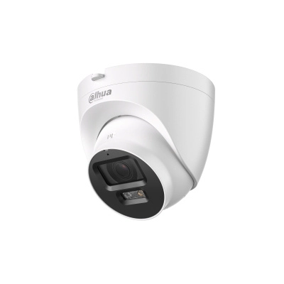 Dahua ipc-hdw2249t-s-pv - cámara domo ip de 2mp iluminador dual inteligente lente 2.8 disuasión activa smd plus protección perimetral incorpora micrófono y bocina led ir incorporado y luz cálida 30m poe ip67 ik10 antivandálica ranura micro sd.