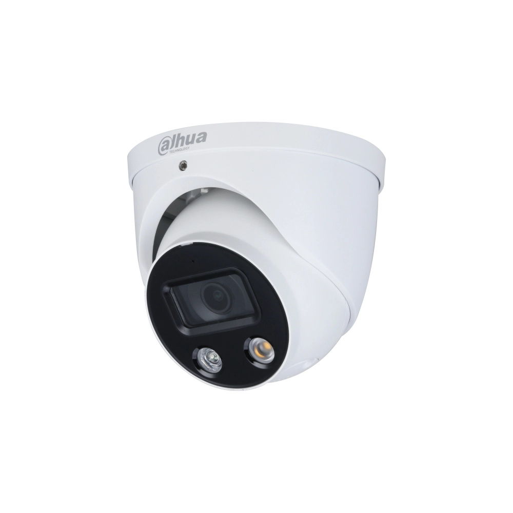 Dahua dh-ipc-hdw3849h-as-pv-s5 - cámara ip domo de 8 megapixeles con disuasión activa iluminador dual inteligente tiocqucik pick wizsense lente de 2.8 mm 106 grados de apertura 30 metros de ir y luz visible audio 2 vías e&s de alarma