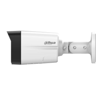Dahua ipc-hfw2249tl-s-pv - cámara bullet ip de 2mp ofrece iluminación dual inteligente, disuasión activa y smd plus. con protección perimetral, micrófono, bocina integrados y resistencia ip67, es ideal para seguridad profesional.