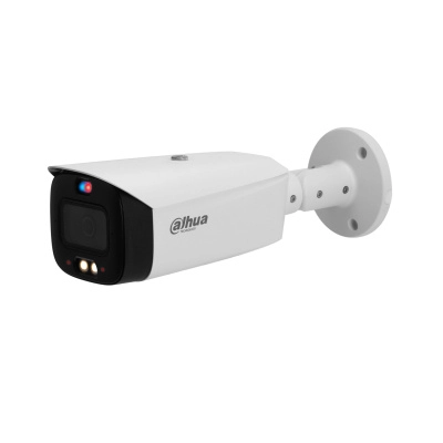 Camara ip/ dahua/ ipc-hfw3449t1-as-pv-v2/ bullet 4mp ofrece tioc, wizsense, acupick, iluminador dual, disuasion activa, lente 3.6mm, asi como sirena y estrobo azul y rojo, smd 4.0 y proteccion ip67.
