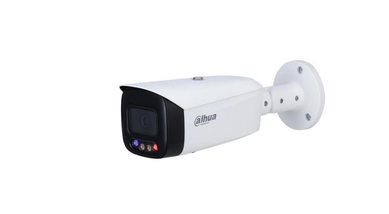 Dahua dh-ipc-hfw3849t1-as-pv-v2 - cámara ip bullet tioc 4k 8 megapixelesacupick wizsense 2.8mm iluminador dual 30 metros de luz visible e ir sirena y estrobo con luz roja y azul smd 4.0 micrófono integrado ranura microsd poe