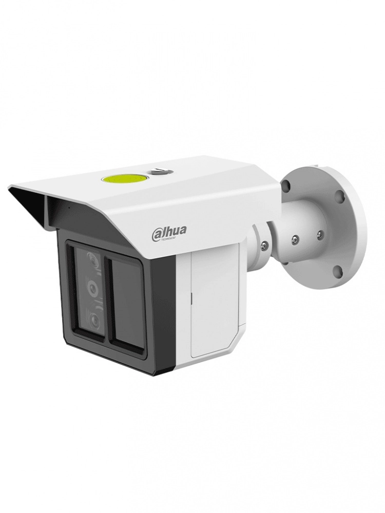 Dahua dh-ipc-mfw5241t2-e3-ase - cámara de seguridad de triple lente de 2mp wizmind, ideal para protección perimetral de largo alcance. ofrece detección de humanos y vehículos a 100m, visión ir de 100m, tecnología epoe, y resistencia ip67ik10.