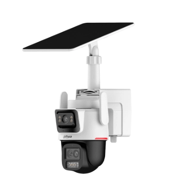 Dahua dh-ipc-pts2649c-3e3z-4gb20, cámara pt solar 4g wizcolor dual 3 + 3mp smd 3.0 disuasión activa audio bidireccional zoom híbrido inteligente auto tracking lite modo aov (“always-on video”) ip 66 ranura micro sd