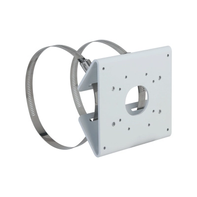 Dahua pfa156 - montaje para poste  construído en aluminio  color blanco  capacidad de carga 5kg  compatible con postes de diametro 80-150mm  compatible con cámaras ipc y hac