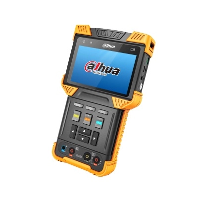 Dahua pfm900-e - probador de video ip y hdcvi soporta h.264 y h.265 soporta control ptz & probador de audio soporta prueba de cable de red multimetro digital salida poe 802.3at y salida de 12v 2amp