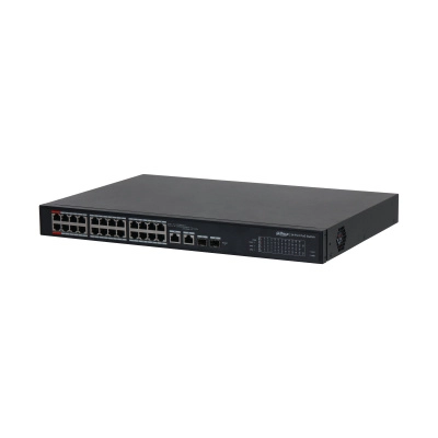 Dahua dh-s4101-24et2gf-360-c - switch administable en la nube de 26 puertos24 puertos poe hasta 360 wattshasta 250 mts de conexiónpoe watchdog 10100 mbpspoe 2.0 8.8 gbps2 ptos hasta 90w de suministro poeadministrable cloud por dolink care