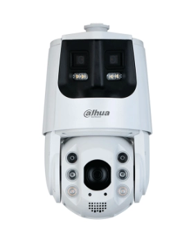Dahua dh-sdt6c425-4p-gb-apv-0280 cámara ptz panorámica  ip 4 megapixeles  iluminadores duales inteligentes 25x zoom starlight ir hasta 200 m auto-tracking protección perimetral detección facial ip66 disuasión activa sirena y estrobo