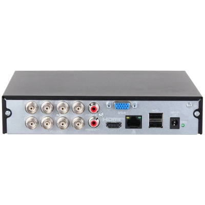Dvr/ dahua/ dh-xvr1b08-i/t de 8 canales 1080p litewizsense/hdcvi x plus/ 8 canales hdcvi +2 canal ip/ audio bidireccional en los 8 canales/ deteccion de movimiento inteligente/ soporta 10 canales ip