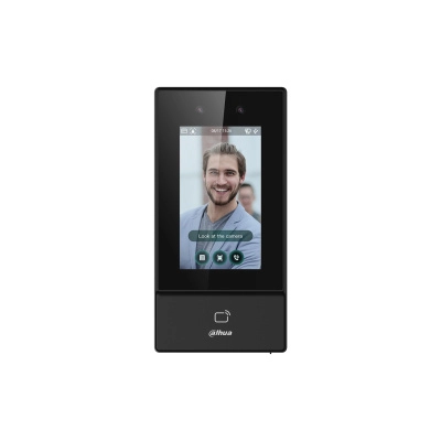 Dahua asi6213s-d - control de acceso para exterior con reconocimiento facial, pantalla táctil de 4.3